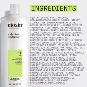 NIOXIN on bathroom shelf lifestyle scene suggesting daily routine