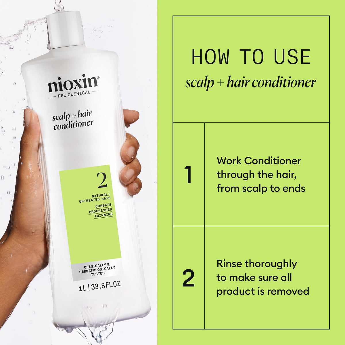 NIOXIN 33.8 fl oz bottle size comparison for value and frequent use