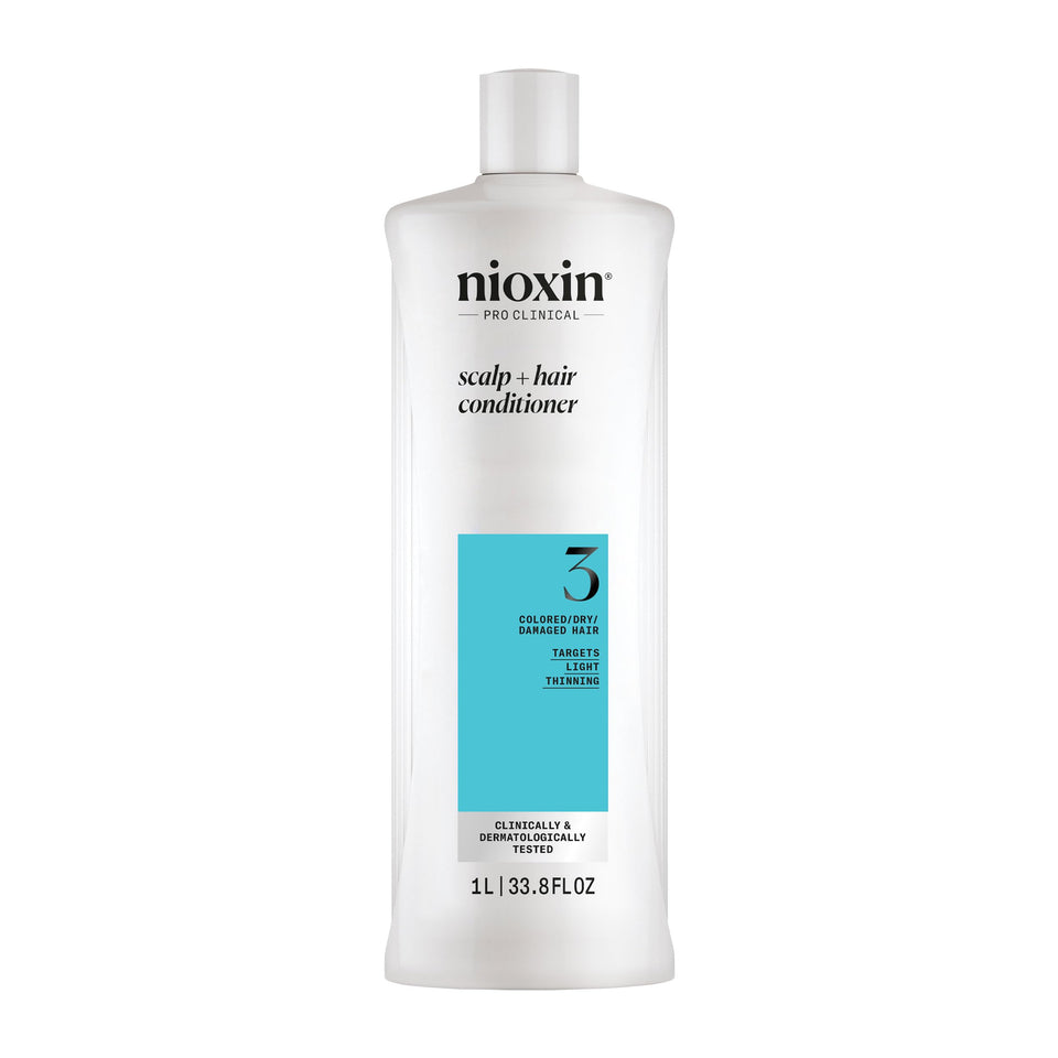 Nioxin front bottle view showing packaging and brand clarity benefiting shelf recognition