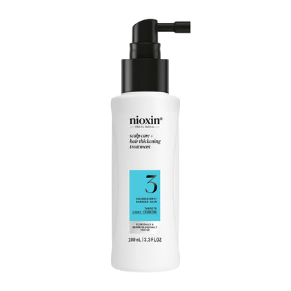 Nioxin System 3 front packaging showing bottle and box for clear product recognition and shelf appeal