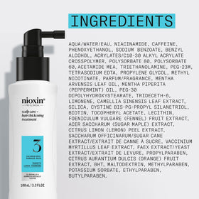 Nioxin System 3 on a bathroom vanity in a lifestyle setting to convey easy daily use and routine