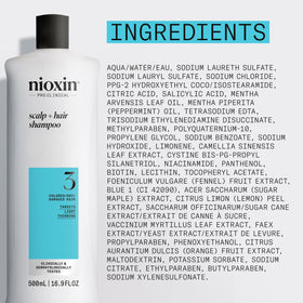 Nioxin System 3 next to a ruler demonstrating the 16.9 fl oz size