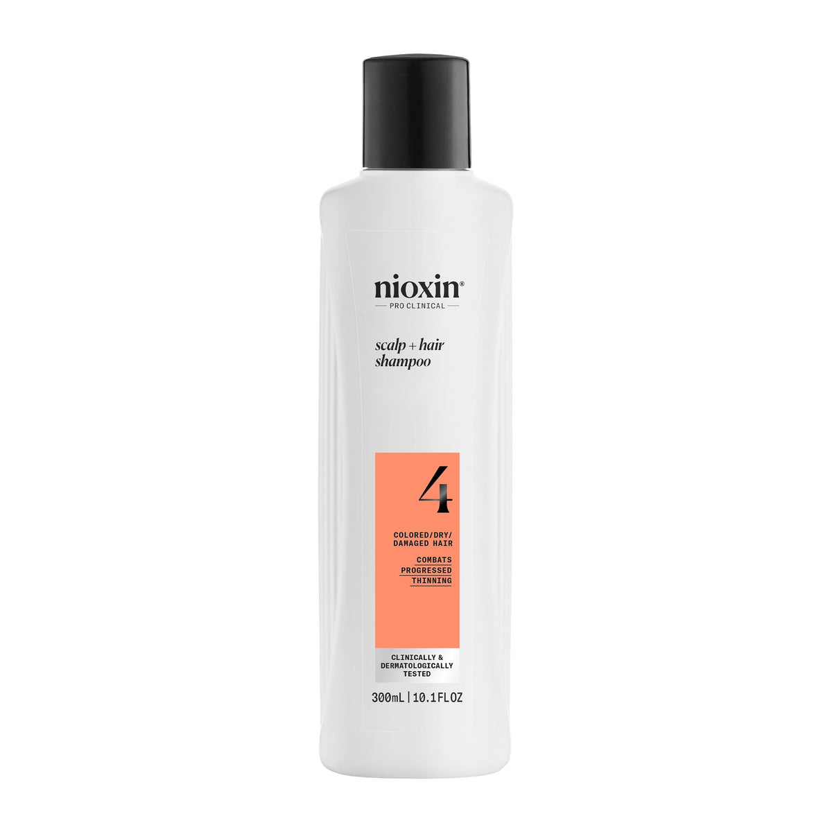 Nioxin System 4 front packaging showing product and benefit of thickening