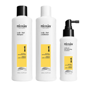 NIOXIN front packaging showing trial kit and benefits