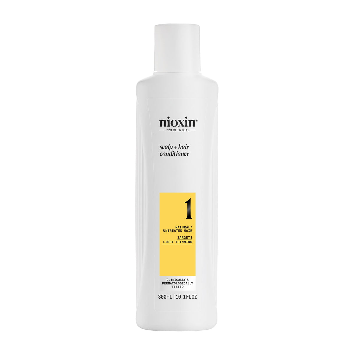 Nioxin front packaging showing product and benefits for fuller hair