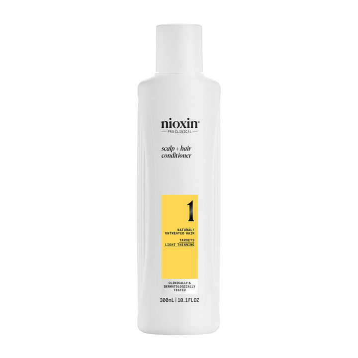 Nioxin front packaging showing product and benefits for fuller hair