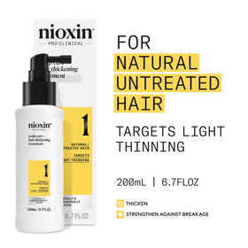 Nioxin texture close-up highlighting lightweight formula that adds body to hair