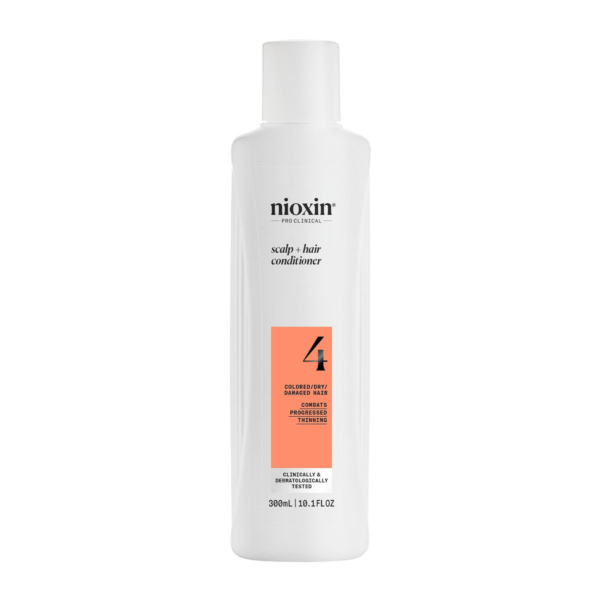 Nioxin System 4 front packaging showing product and size, promotes fuller-looking hair