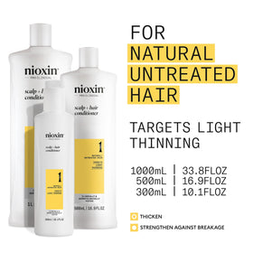 Nioxin texture close-up showing lightweight cream for non-greasy conditioning