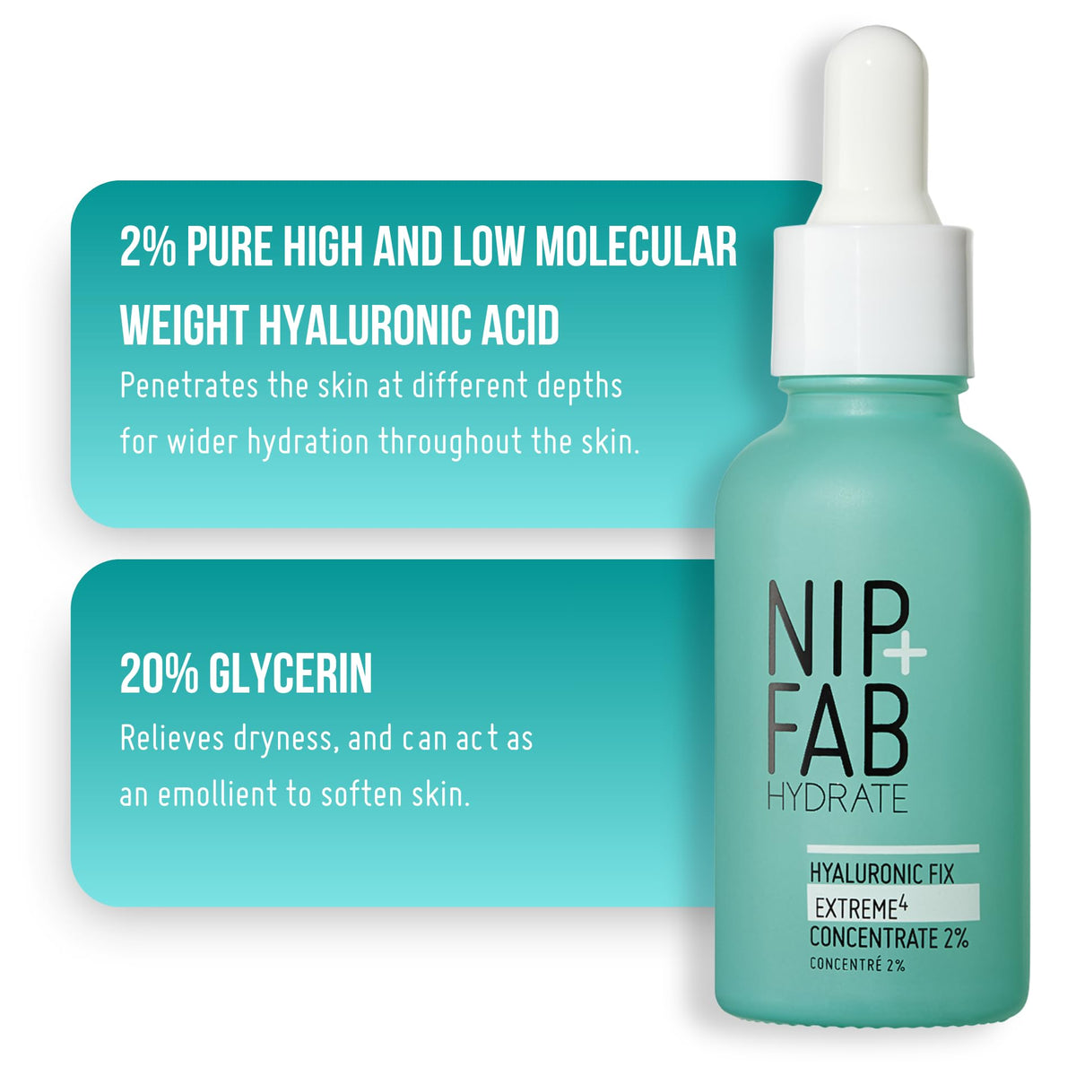 Nip+Fab bottle next to moisturizer illustrating routine layering benefit