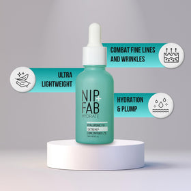 Nip+Fab 30ml bottle in hand demonstrating compact travel-friendly size