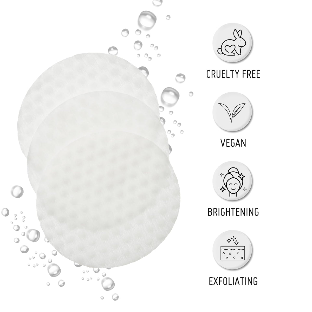 Nip+Fab close-up of pad texture demonstrating gentle exfoliation action