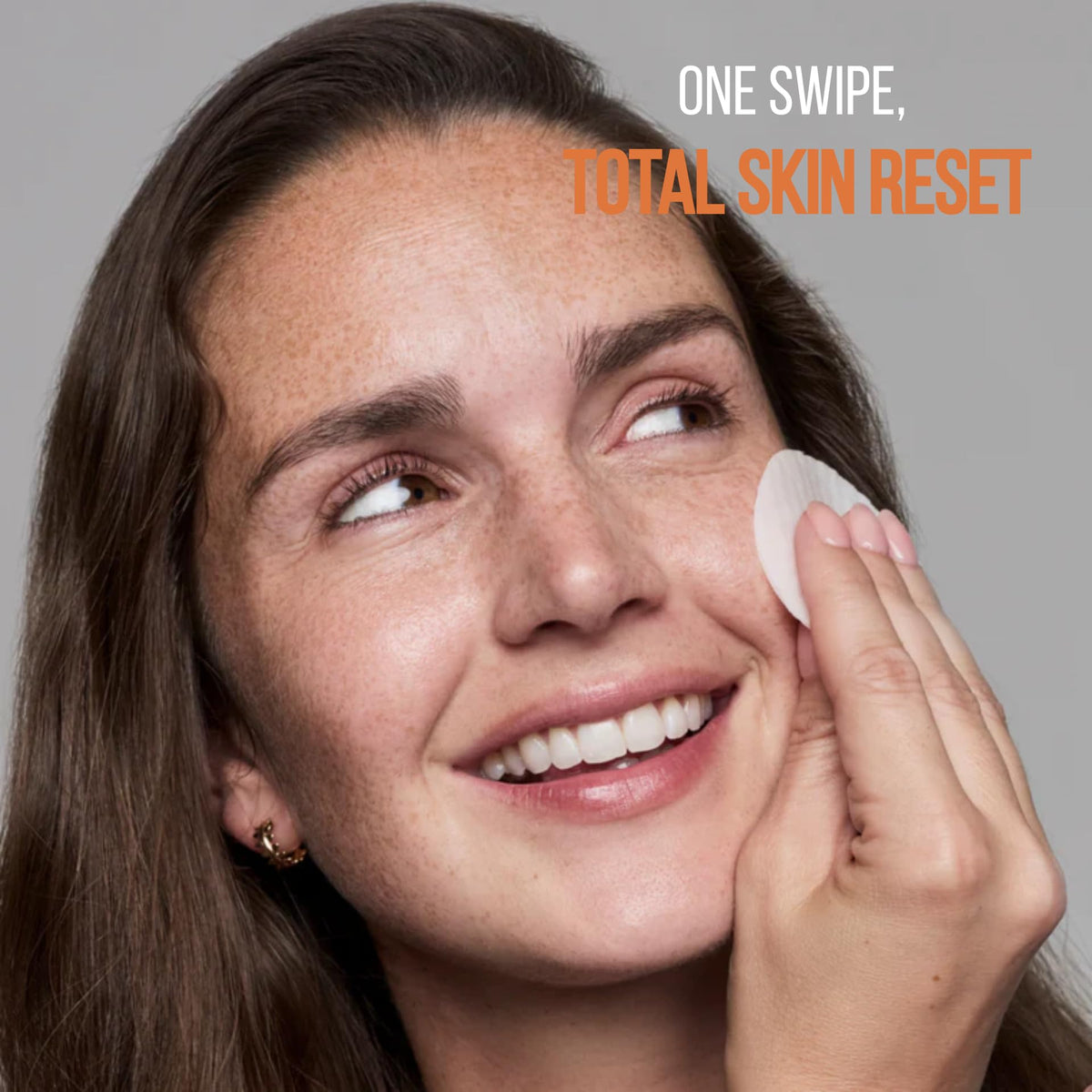 Nip+Fab pad soaked in solution highlighting potent acid blend benefits