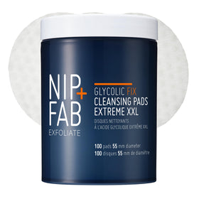 Nip+Fab front tub packaging showing XXL 100-count and convenience benefits