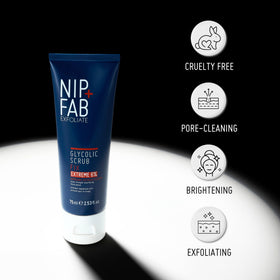 Nip+Fab back label with ingredients list and usage details benefit