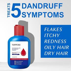 NIPPORI cap open pouring shampoo demonstrating easy controlled application