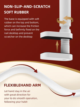 NIQZOPA bent finger showing aluminum core for realistic positioning benefit