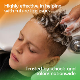 Nit Free bottle beside a fine-tooth lice comb for combined removal effectiveness