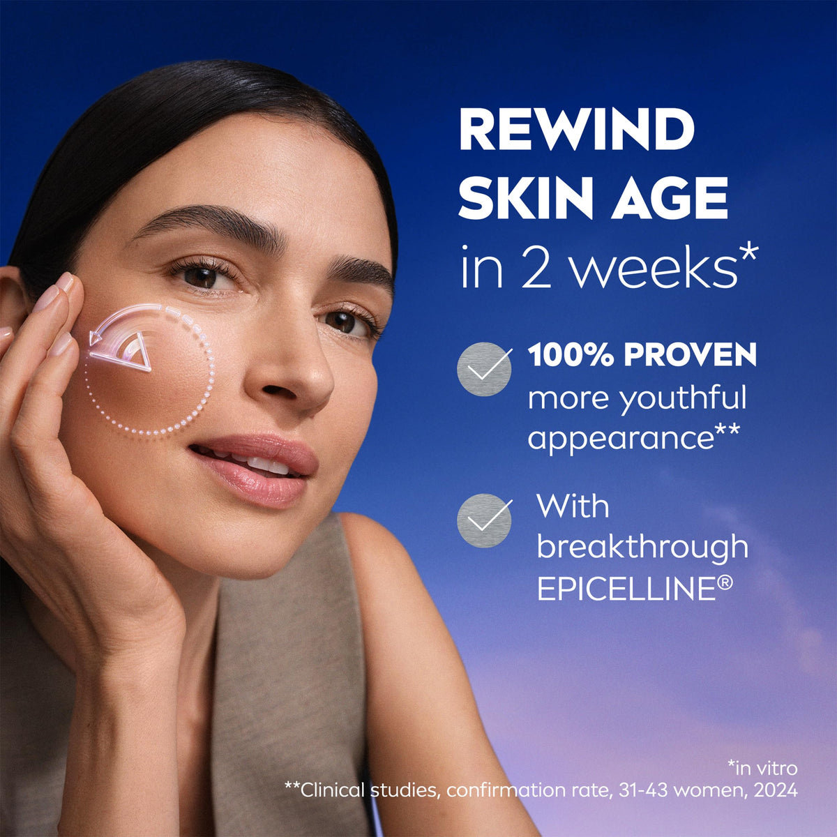 NIVEA dropper releasing serum highlighting fast-absorbing lightweight texture