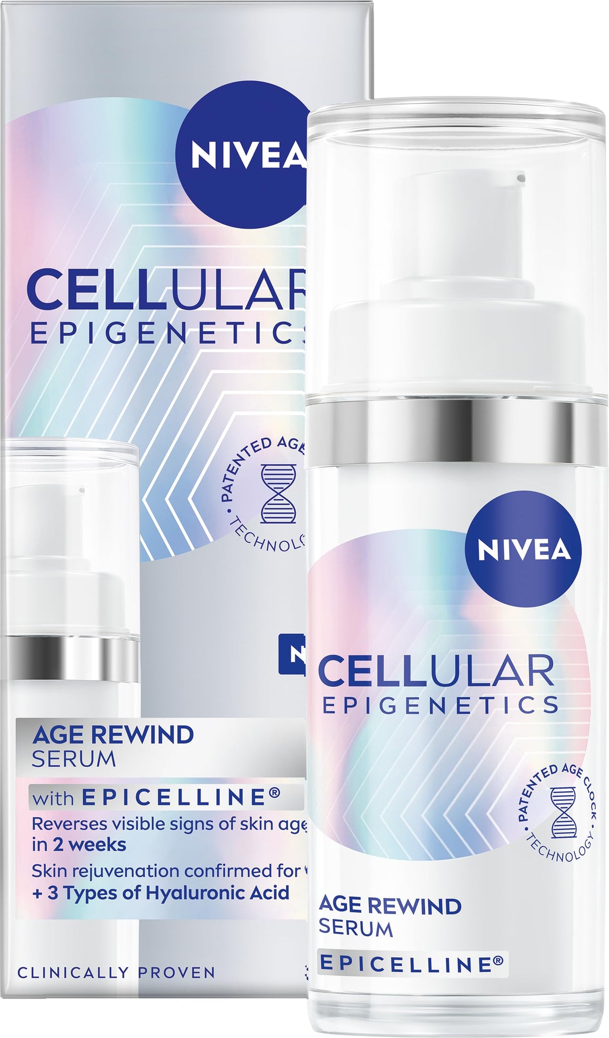 NIVEA front packaging showing 30 ml bottle for easy identification and trust