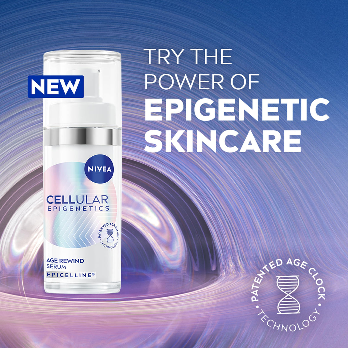 NIVEA visual of triple hyaluronic acids explaining multi-depth hydration benefit