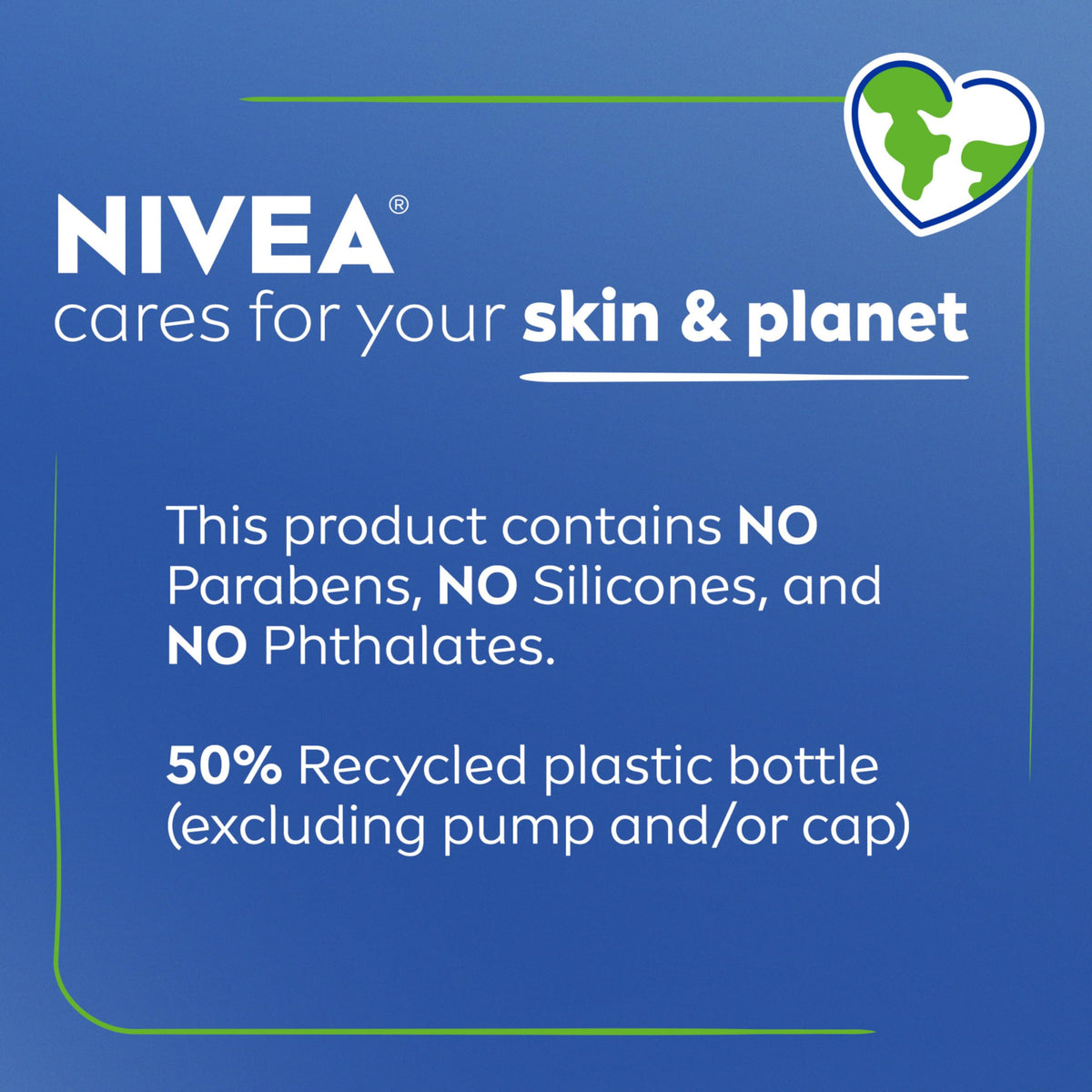 NIVEA applying lotion to leg showing smoother, hydrated skin benefit