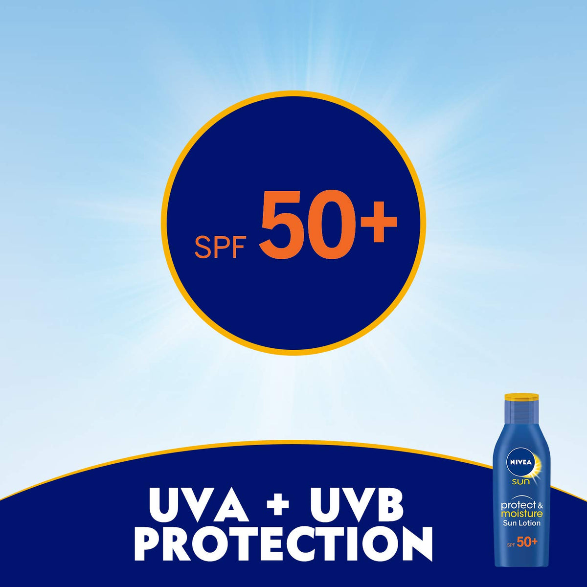 NIVEA bottle flip-cap detail showing secure dispensing and travel-friendly design