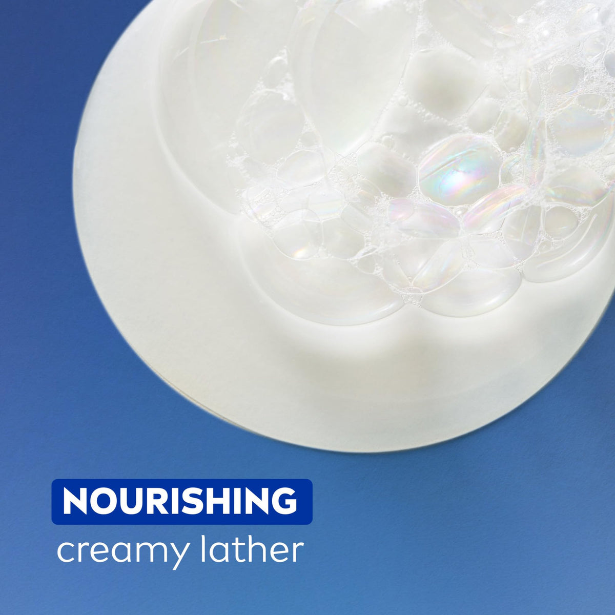 NIVEA bottle held in hand to show 20 fl oz size and scale