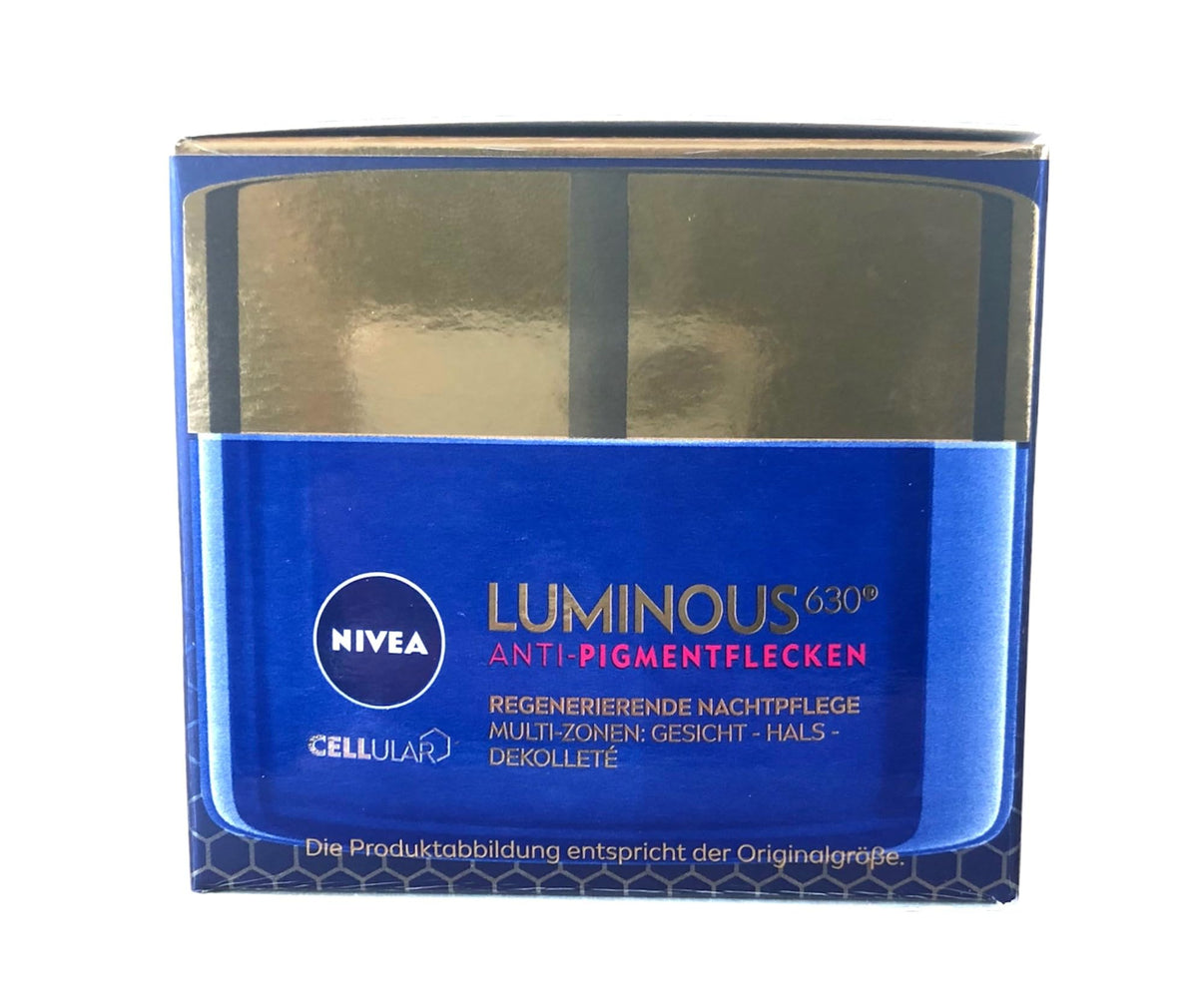 NIVEA jar front packaging showing product name and benefit for brightening