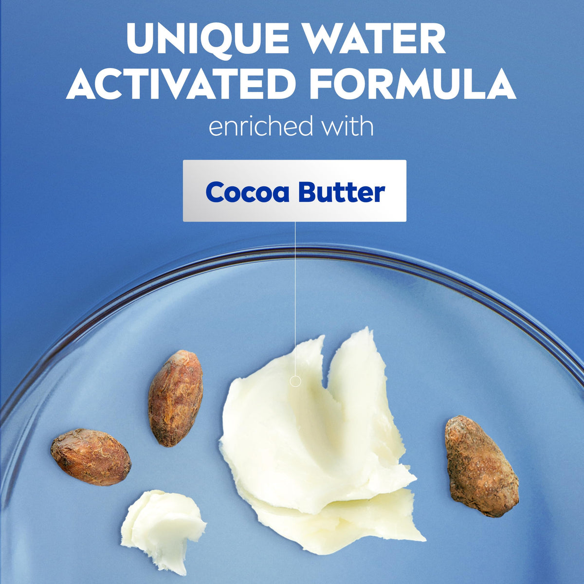 NIVEA applied in shower demonstrating quick hydration and no sticky residue