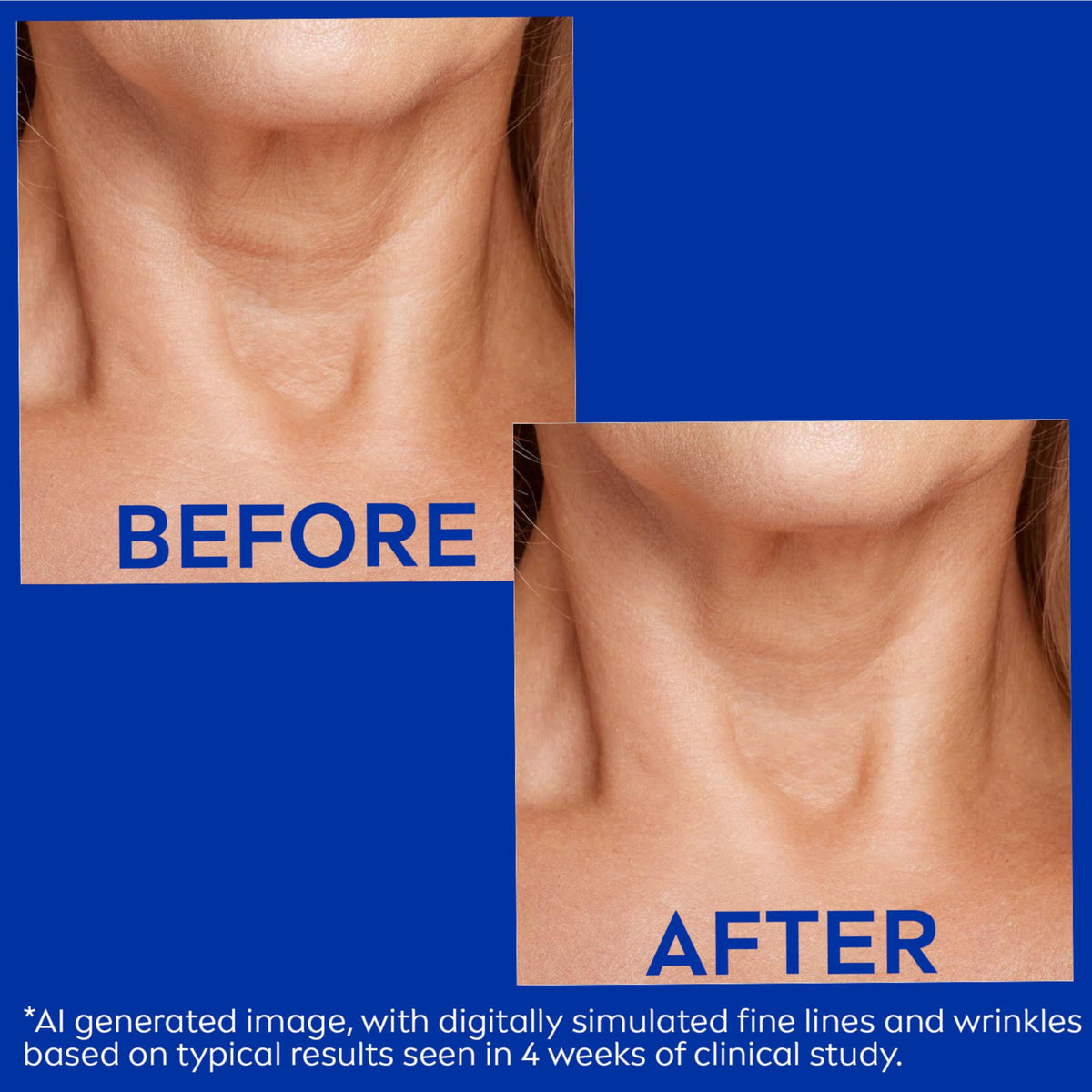 NIVEA décolletage lifestyle shot showing smoother-looking chest benefit