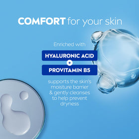 Back label ingredients list on NIVEA Derma Comfort showing transparency