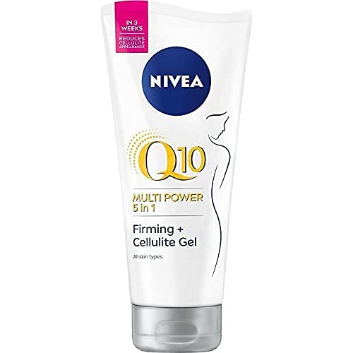 NIVEA product being massaged into thigh to visibly smooth skin