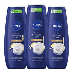 NIVEA front packaging bottle showing product branding and moisturizing benefit