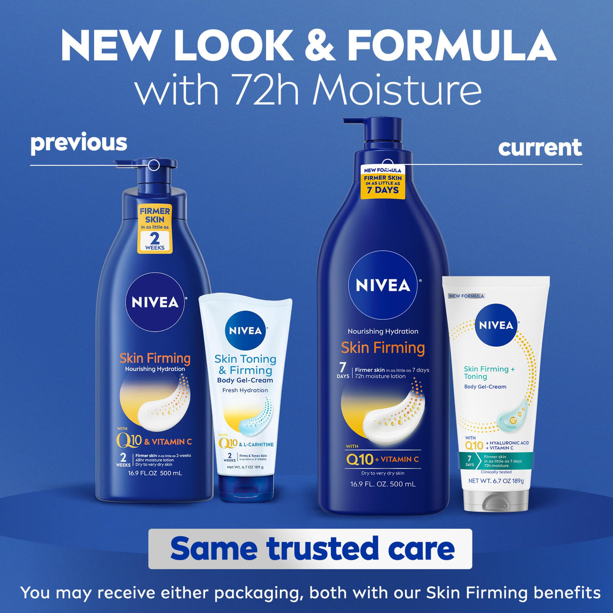 NIVEA lotion pump bottle close-up showing easy dispensing and long-lasting moisture