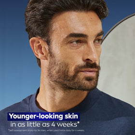 NIVEA MEN serum texture droplet on skin demonstrating lightweight hydration benefit