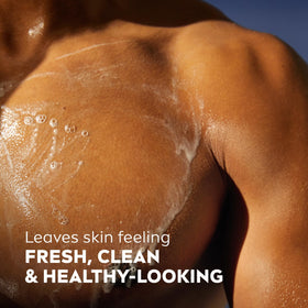 NIVEA MEN shampoo lathering in hair for clean rinse and manageable strands