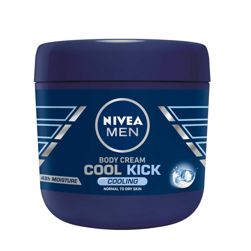 NIVEA Men front packaging showing jar and brand for instant cooling benefit