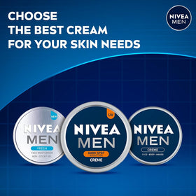 NIVEA MEN applying cream to jawline for even tone benefit