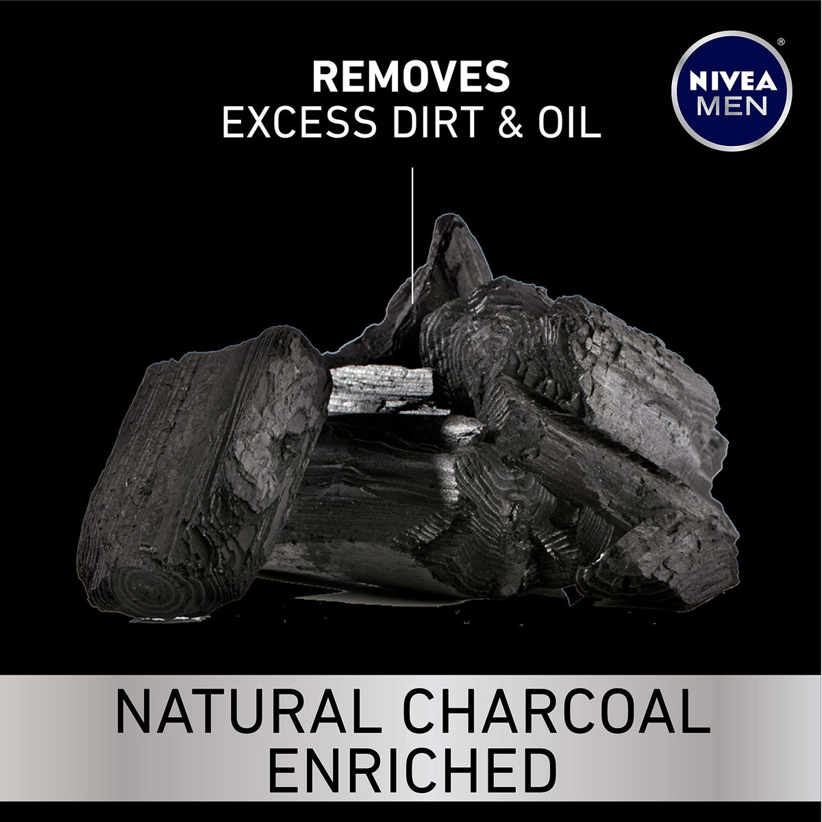 NIVEA MEN wash being lathered into a beard for deeper clean and control