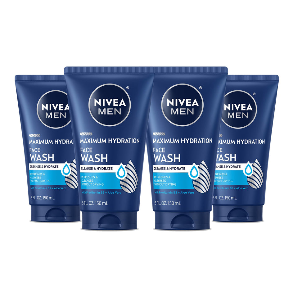 NIVEA MEN front packaging showing SPF 15 and four tubes, travel friendly