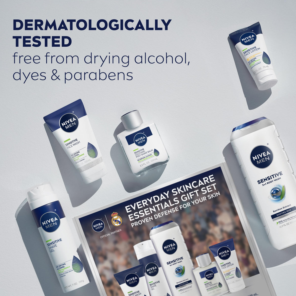NIVEA MEN face lotion SPF 15 tube providing hydration plus daily sun defense
