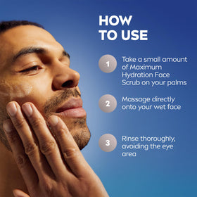 NIVEA MEN tube inside gym bag showing on-the-go use and routine maintenance benefit