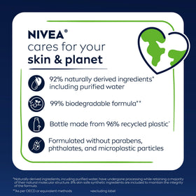 NIVEA MEN bottle placed on bathroom shelf showing everyday routine fit