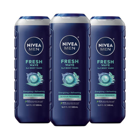 NIVEA MEN front packaging showing refreshing menthol scent and benefits