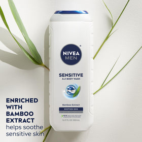 NIVEA MEN gel texture on hand demonstrating creamy lather and easy spread benefit