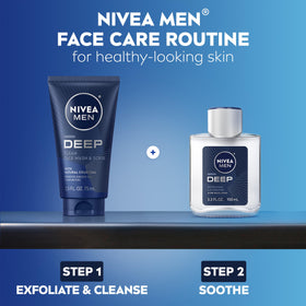 NIVEA MEN after-wash skin showing refreshed clean appearance