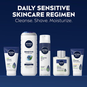 NIVEA MEN body wash pump bottle with bamboo and almond extracts for nourishment