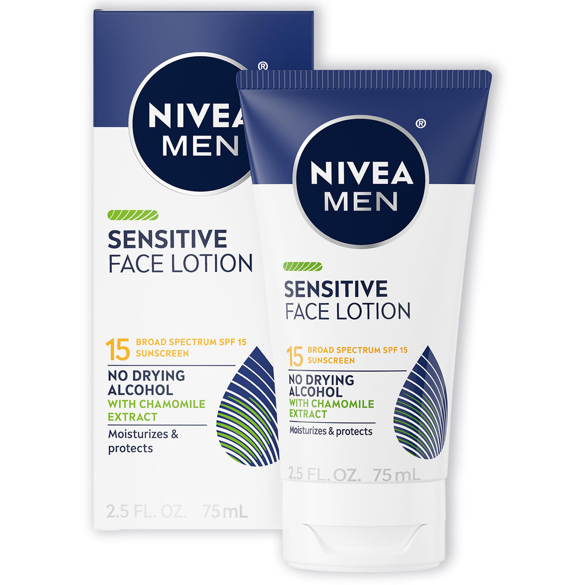 NIVEA MEN tube cap and nozzle detail for easy controlled application