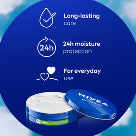 NIVEA pack of four stacked to highlight value and multi-location convenience